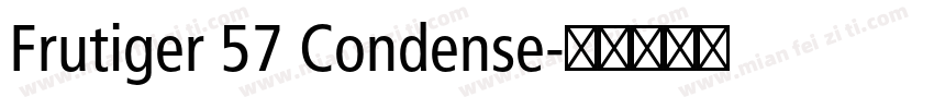 Frutiger 57 Condense字体转换